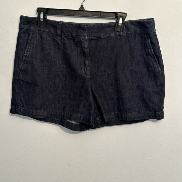 Ann Taylor Loft Denim Chambray  Shorts Sz 12 - Picture 1 of 6